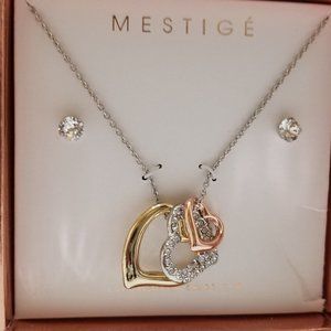 NEW Mestige L'Amour Necklace and Earrings Set